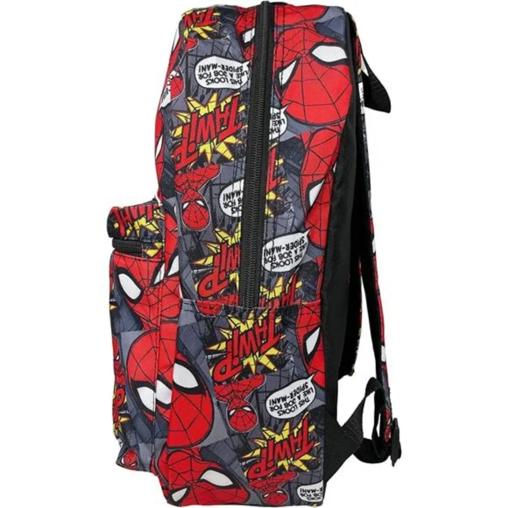 Spiderman 16 inches Allover Print Large Backpack- NEW